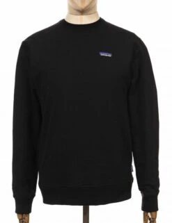 Patagonia P-6 Label Uprisal Crew Sweatshirt - Black