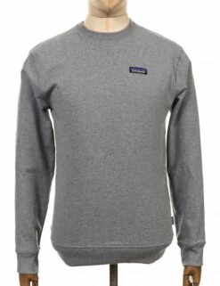 Patagonia P-6 Label Uprisal Crew Sweatshirt - Gravel Heather