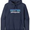 Patagonia P-6 Logo Uprisal Hooded Sweat - New Navy -FatBuddhaStore Clothing p 6 logo uprisal hooded sweat new navy p32229 109681 medium