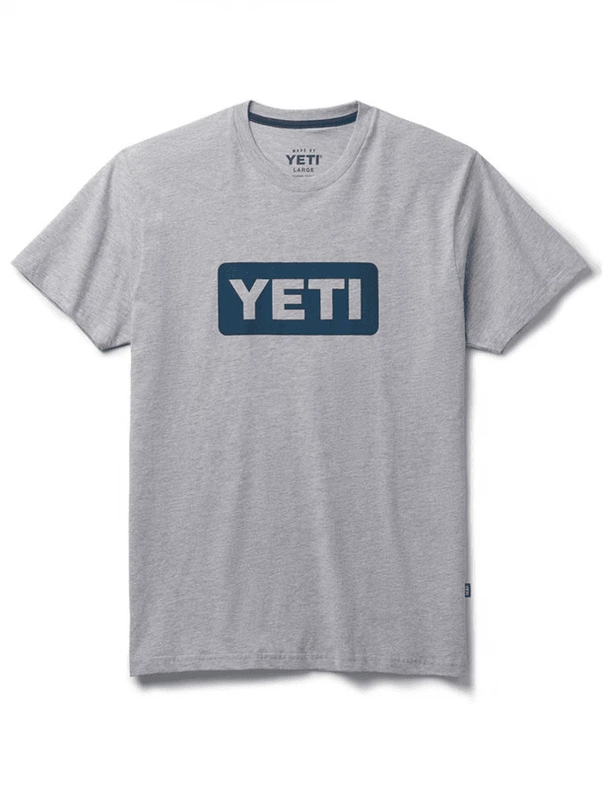 Premium Logo Badge Tee - Grey/Navy Yeti Premium Logo Badge Tee - Grey/Navy -FatBuddhaStore Clothing premium logo badge tee grey navy p31137 107193 medium