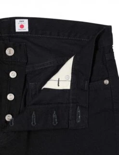 Regular Tapered Kaihara Stretch Jeans - Black Rinsed 4 Regular Tapered Kaihara Stretch Jeans - Black Rinsed -FatBuddhaStore Clothing regular tapered kaihara stretch jeans black rinsed p31469 110742 medium