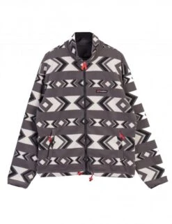 Berghaus Reverse Wind Full Zip Fleece - Black/Aztec
