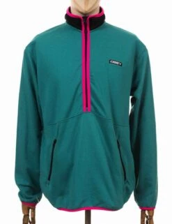 Obey Clothing Roam Mock Neck Zip Top - Eucalyptus