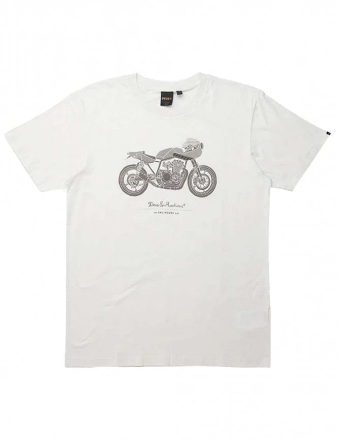 Rouge Tee - Vintage White Deus Ex Machina Rouge Tee - Vintage White -FatBuddhaStore Clothing rouge tee vintage white p32242 109924 medium