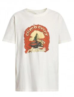 Nudie Jeans Roy Every Mountain Tee - Chalk White