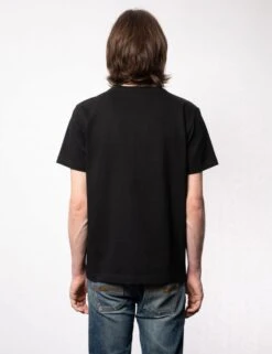 Nudie Jeans Roy Logo Tee - Black 5 Nudie Jeans Roy Logo Tee - Black -FatBuddhaStore Clothing roy logo tee black p30829 106474 medium