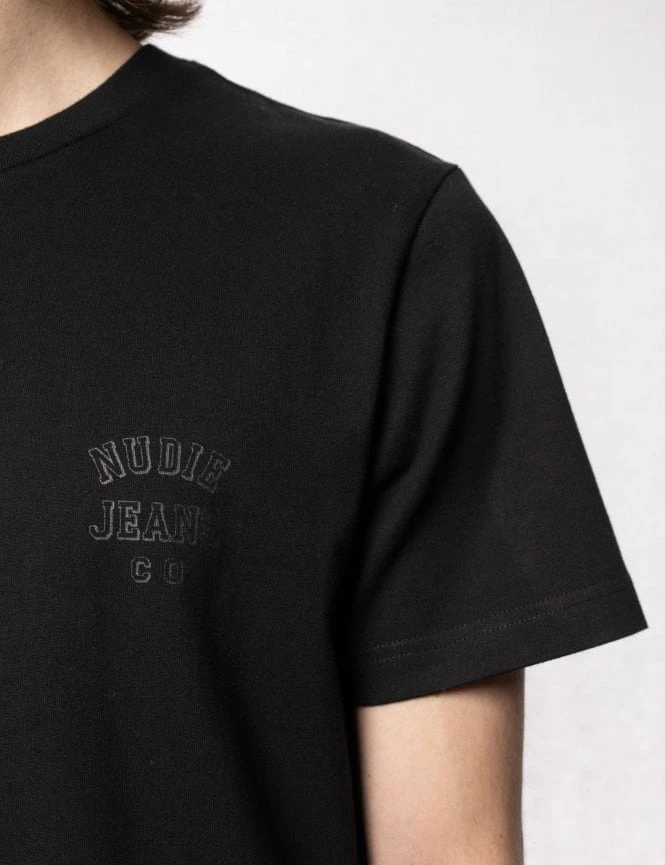 Roy Logo Tee - Black Nudie Jeans Roy Logo Tee - Black -FatBuddhaStore Clothing roy logo tee black p30829 106477 medium