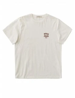 Nudie Jeans Roy Logo Tee - Off White
