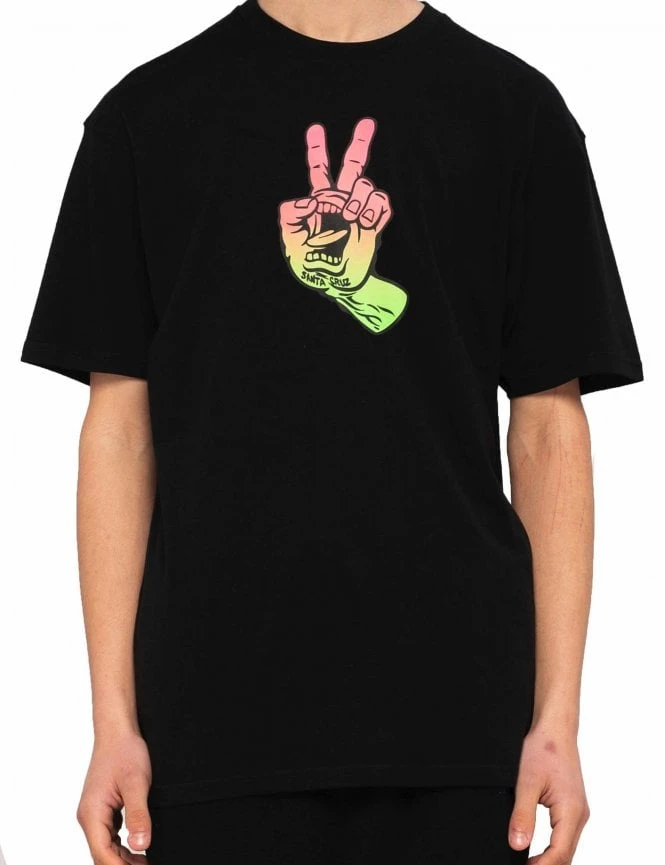 Screaming Peace Tee - Black Santa Cruz Screaming Peace Tee - Black -FatBuddhaStore Clothing screaming peace tee black p34608 115541 medium