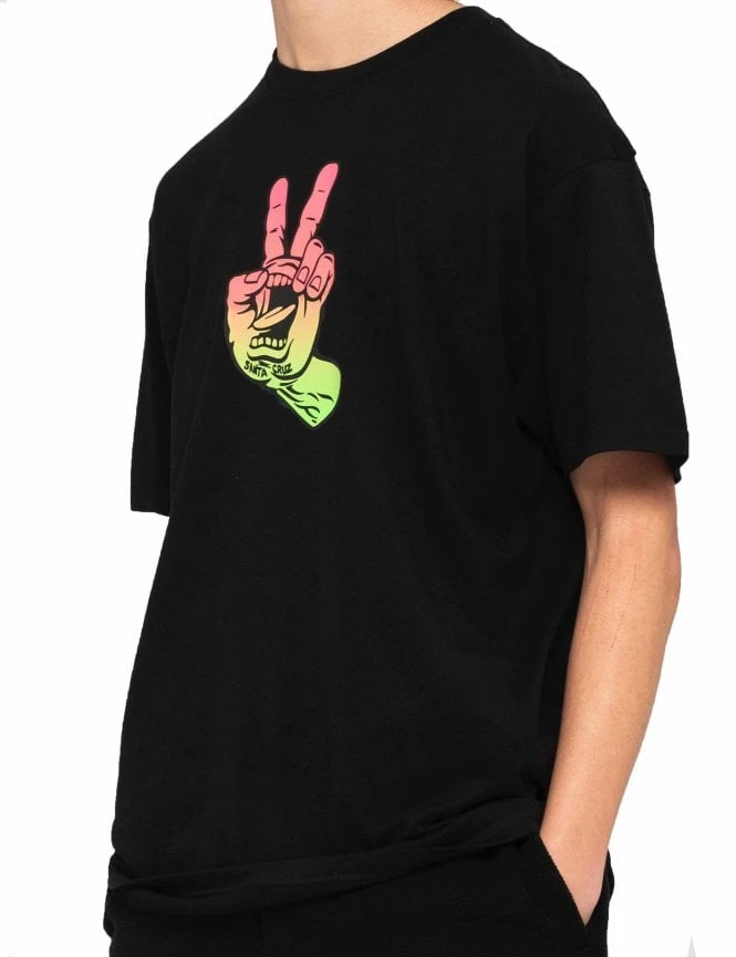 Screaming Peace Tee - Black Santa Cruz Screaming Peace Tee - Black -FatBuddhaStore Clothing screaming peace tee black p34608 115542 medium