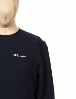 Champion Reverse Weave Script Logo Crew Sweat - NNY Navy 4 Champion Reverse Weave Script Logo Crew Sweat - NNY Navy -FatBuddhaStore Clothing script logo crew sweat nny navy p24878 86224 medium