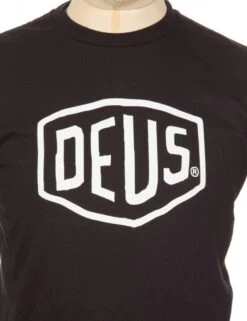 Deus Ex Machina Shield Logo Tee - Black 6 Deus Ex Machina Shield Logo Tee - Black -FatBuddhaStore Clothing shield logo tee black p12657 50107 medium