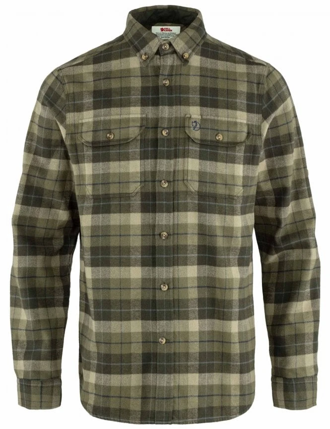 Singi Heavy Flannel Shirt - Green/Deep Forest Fjallraven Singi Heavy Flannel Shirt - Green/Deep Forest -FatBuddhaStore Clothing singi heavy flannel shirt green deep forest p30266 118290 medium