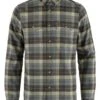 Fjallraven Singi Heavy Flannel Shirt - Super Grey/Storm 1 Fjallraven Singi Heavy Flannel Shirt - Super Grey/Storm -FatBuddhaStore Clothing singi heavy flannel shirt super grey storm p30265 118301 medium