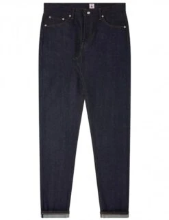 Slim Tapered Red Selvedge Jeans - Blue Unwashed
