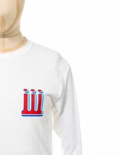 Structure Long Sleeve Tee - White -FatBuddhaStore Clothing structure long sleeve tee white p18290 81462 medium