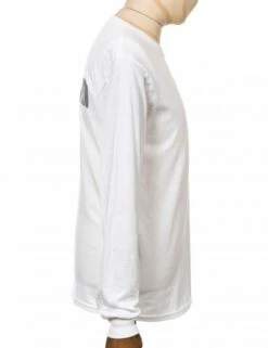 Structure Long Sleeve Tee - White -FatBuddhaStore Clothing structure long sleeve tee white p18290 81464 medium