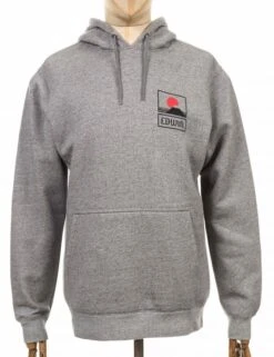 Sunset On Mt Fuji Hooded Sweat - Grey Heather