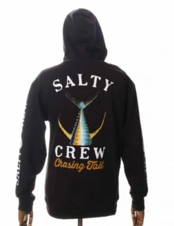 Salty Crew Tailed Hooded Sweat - Black 7 Salty Crew Tailed Hooded Sweat - Black -FatBuddhaStore Clothing tailed hooded sweat black p30115 103306 medium