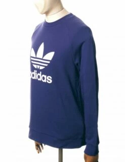 Adidas Originals Trefoil Crew Sweat - Night Sky -FatBuddhaStore Clothing trefoil crew sweat night sky p30180 103373 medium
