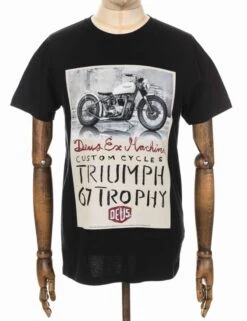 Deus Ex Machina Triumph Trophy Tee - Black