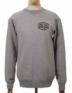 Deus Ex Machina Venice Address Crew Sweat - Grey Heather 4 Deus Ex Machina Venice Address Crew Sweat - Grey Heather -FatBuddhaStore Clothing venice address crew sweat grey heather p28337 98372 medium