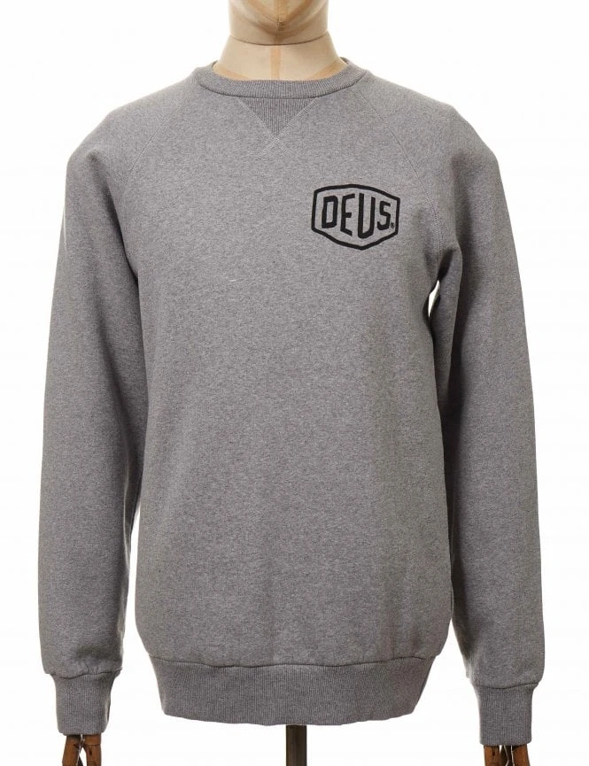 Venice Address Crew Sweat - Grey Heather Deus Ex Machina Venice Address Crew Sweat - Grey Heather -FatBuddhaStore Clothing venice address crew sweat grey heather p28337 98372 medium