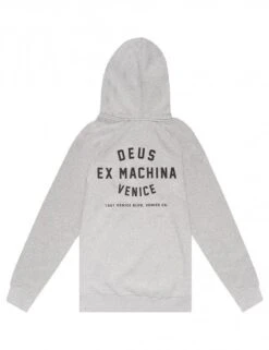 Deus Ex Machina Venice Address Hooded Sweat - Grey Heather