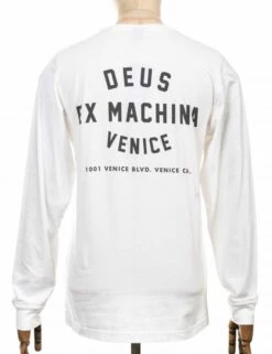 Deus Ex Machina Venice Address Long Sleeve Tee - White