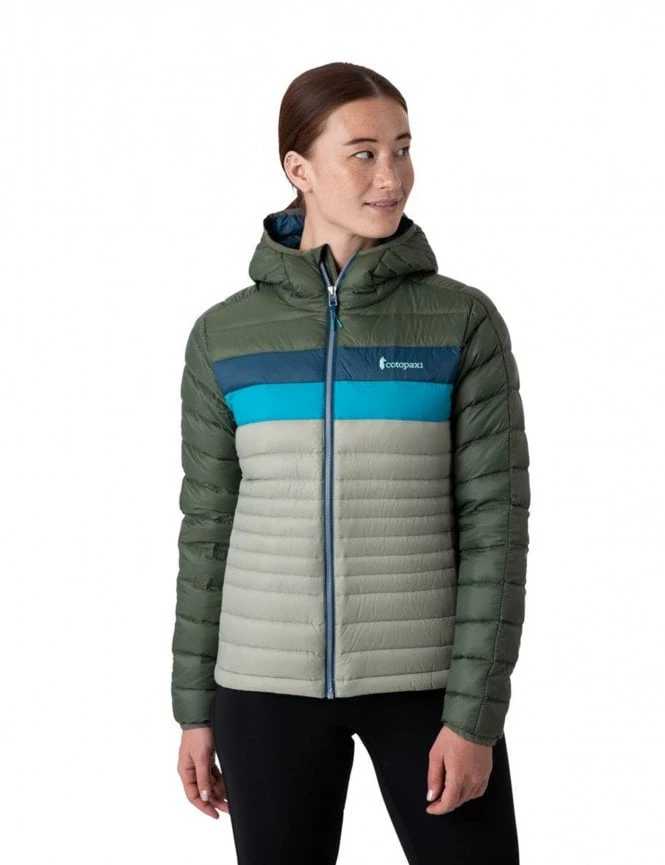 Women's Fuego Hooded Down Jacket - Spruce/Brush Cotopaxi Women's Fuego Hooded Down Jacket - Spruce/Brush -FatBuddhaStore Clothing womens fuego hooded down jacket spruce brush p29901 105429 medium